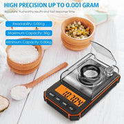 0.001g Electronic Digital Scale Portable Mini Scale Precisio