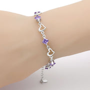 Retro Fashion Crystal Heart Bracelet