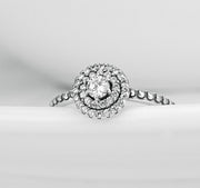 925 Sterling Silver Diamante Ring