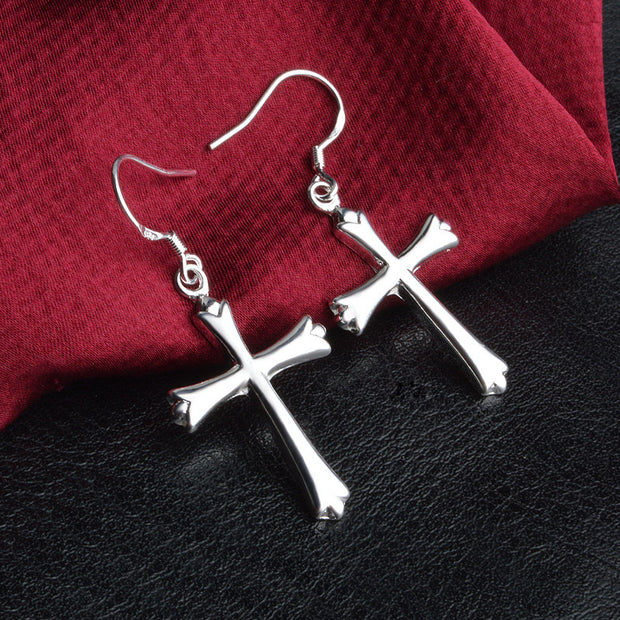 Ladies Fashion Cross Earrings Accessories