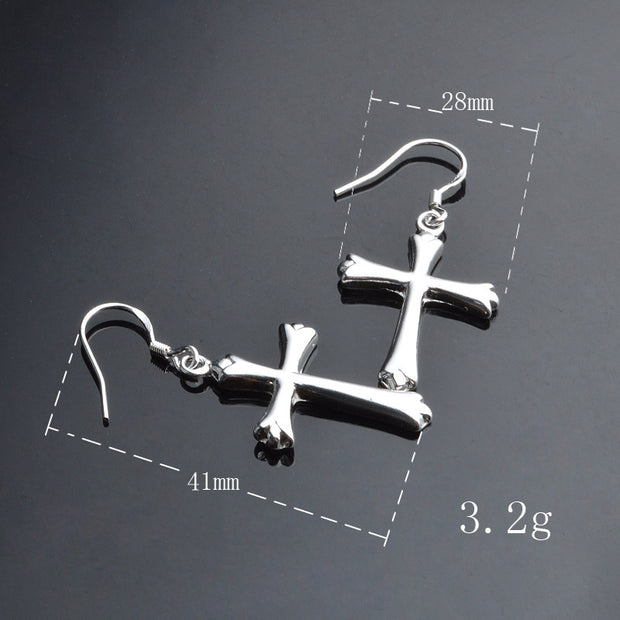 Ladies Fashion Cross Earrings Accessories