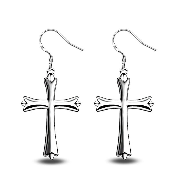 Ladies Fashion Cross Earrings Accessories