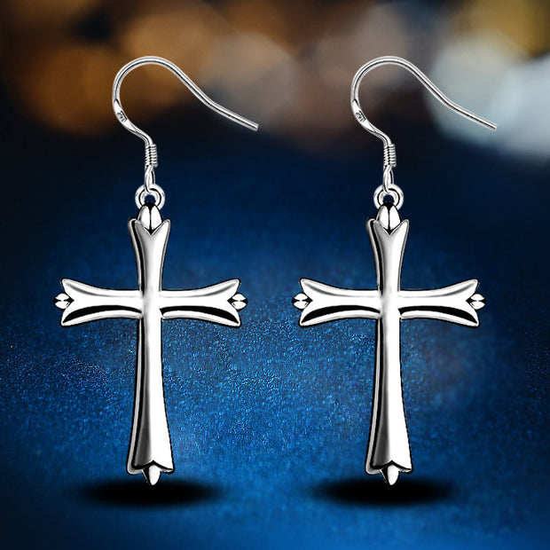 Ladies Fashion Cross Earrings Accessories