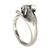 Alloy Mouse Open Adjustable Animal Ring