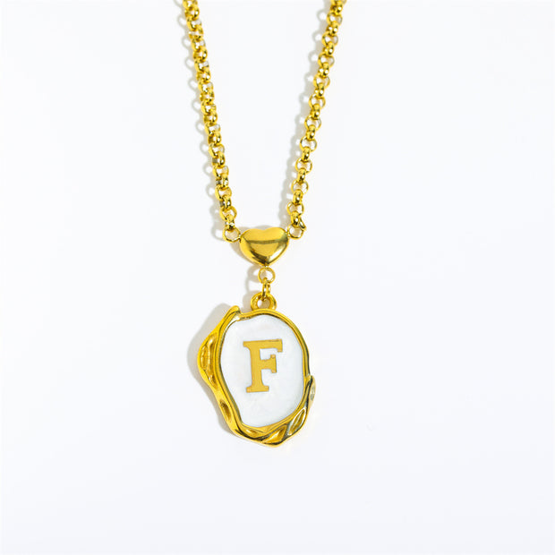 English Letters 26 Capital Initials Pendant Necklace