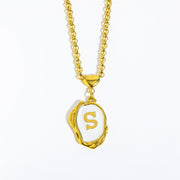 English Letters 26 Capital Initials Pendant Necklace