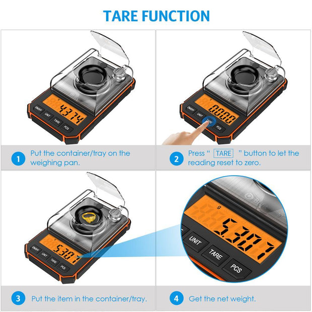 0.001g Electronic Digital Scale Portable Mini Scale Precisio