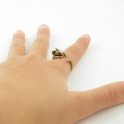 Alloy Mouse Open Adjustable Animal Ring