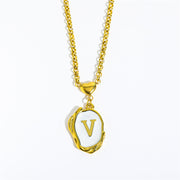 English Letters 26 Capital Initials Pendant Necklace