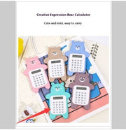 Cartoon Bear Calculator Student Mini-Portable