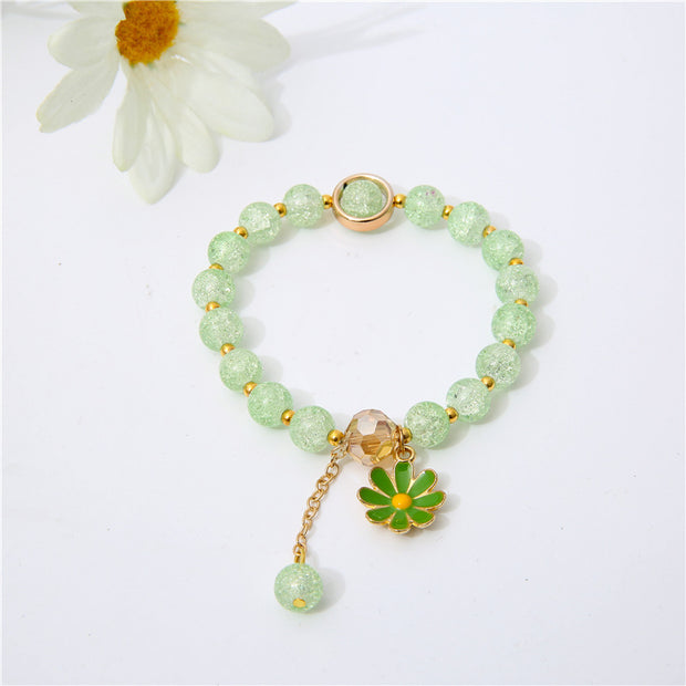 Crystal String Beads Bracelet SUNFLOWER Ins Bracelet