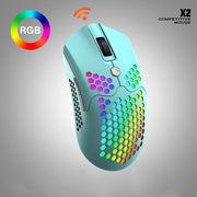 Free Wolf X2 wireless mouse RGB dual-mode game mouse