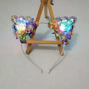 Glowing Hair Accessories Flashing Lights Cat Ears Headband