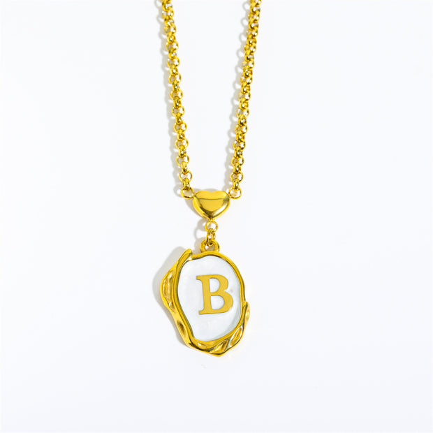 English Letters 26 Capital Initials Pendant Necklace