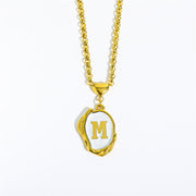 English Letters 26 Capital Initials Pendant Necklace