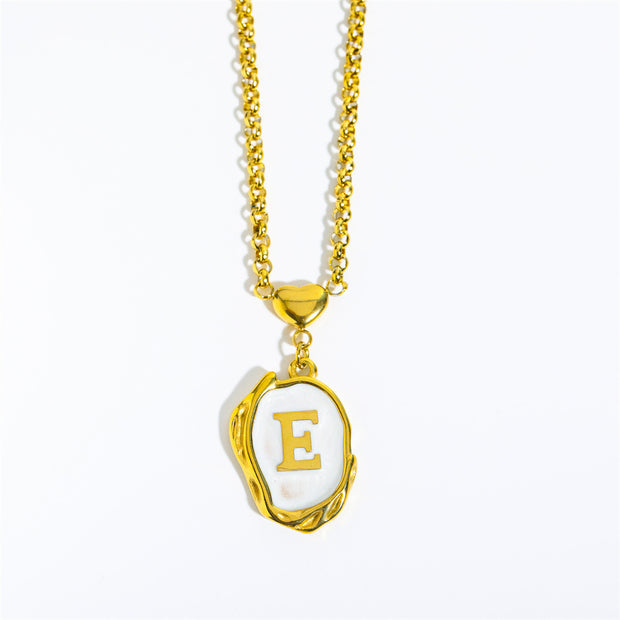 English Letters 26 Capital Initials Pendant Necklace