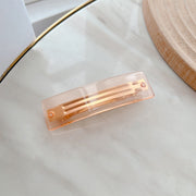 Acetate Simple Graceful Hair Accessories Horizontal Clip Rectangular All-match Spring Clip For Women