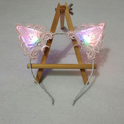 Glowing Hair Accessories Flashing Lights Cat Ears Headband