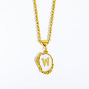 English Letters 26 Capital Initials Pendant Necklace