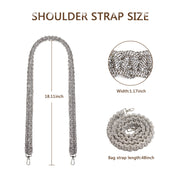 Luggage Accessories With Crystal Diamond Shoulder Strap