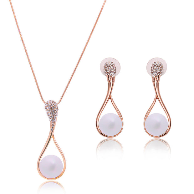 Jewelry Set Custom Pearl Earring Necklace